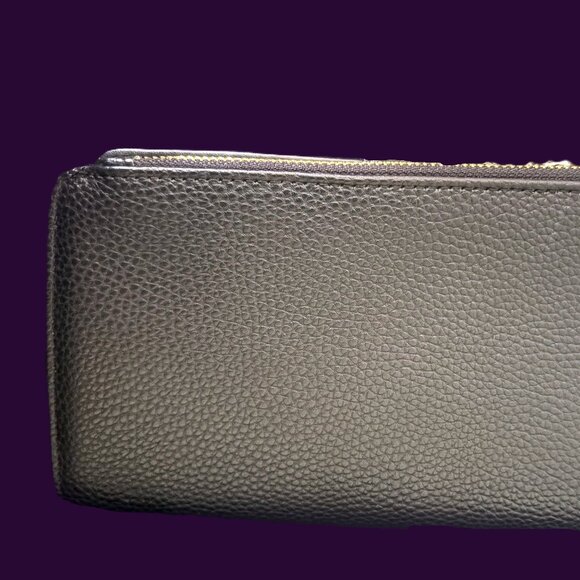 Nanette Lepore 2/1 Black Leather Snap Wallet with Card Holder Gold Hdware NWT - Picture 7 of 12